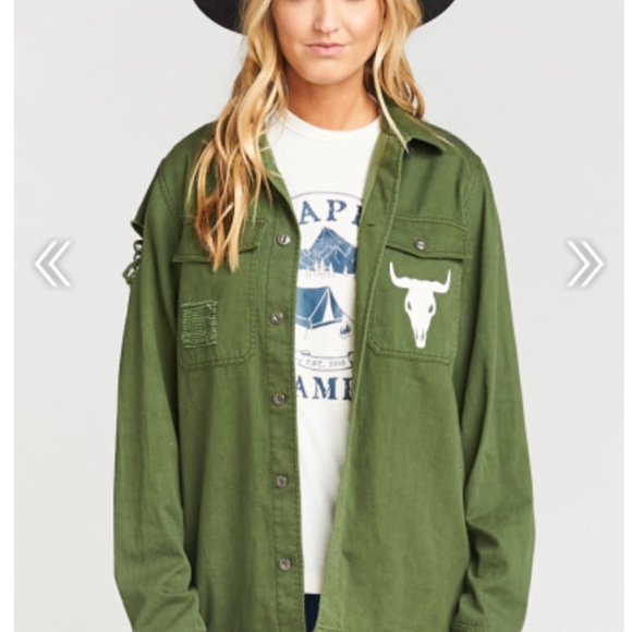 Show Me your Mumu Army Kacket Olive Bull - Picture 5 of 8